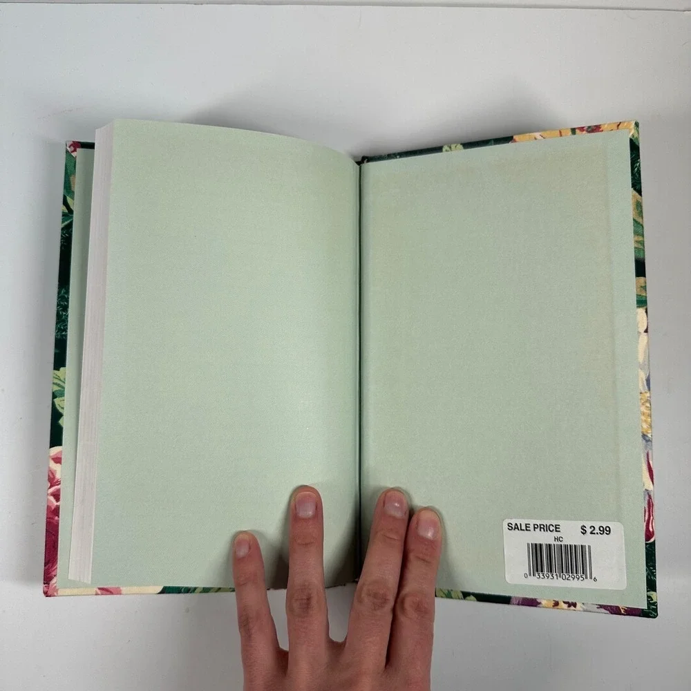 Vintage Lined Journal Floral Fabric Cover 5.5 x 8.5